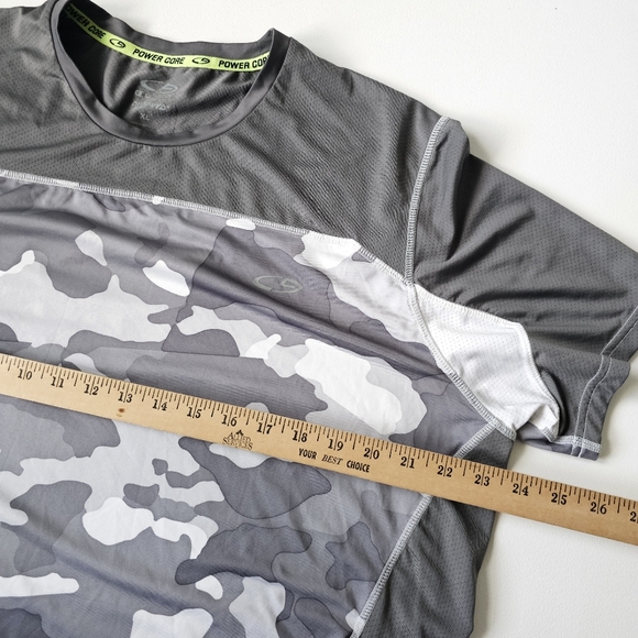 Champion Power Core DuoDry+ Men’s XL Gray Camo Performance Athletic Shirt - Picture 8 of 10